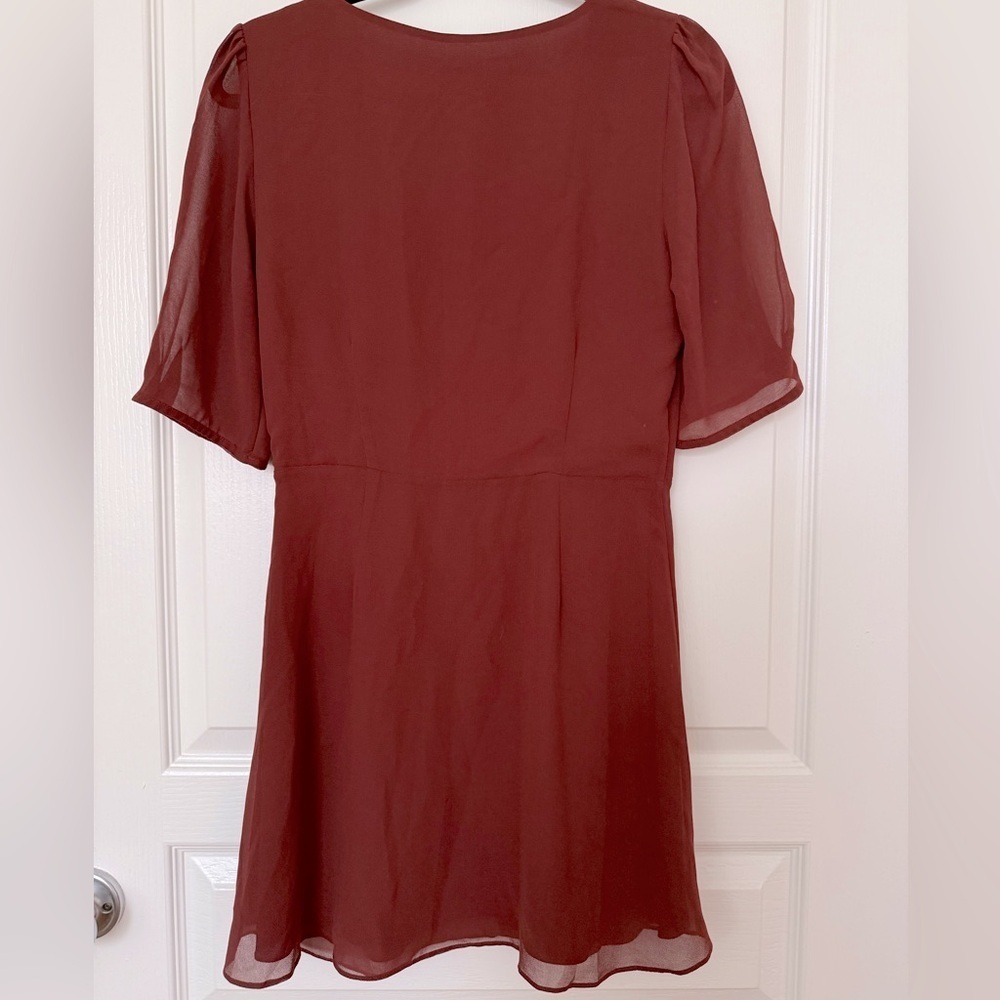 NWT Aritzia Wilfred Button-Front Dress Rustique RARE Size 8 - Picture 8 of 12